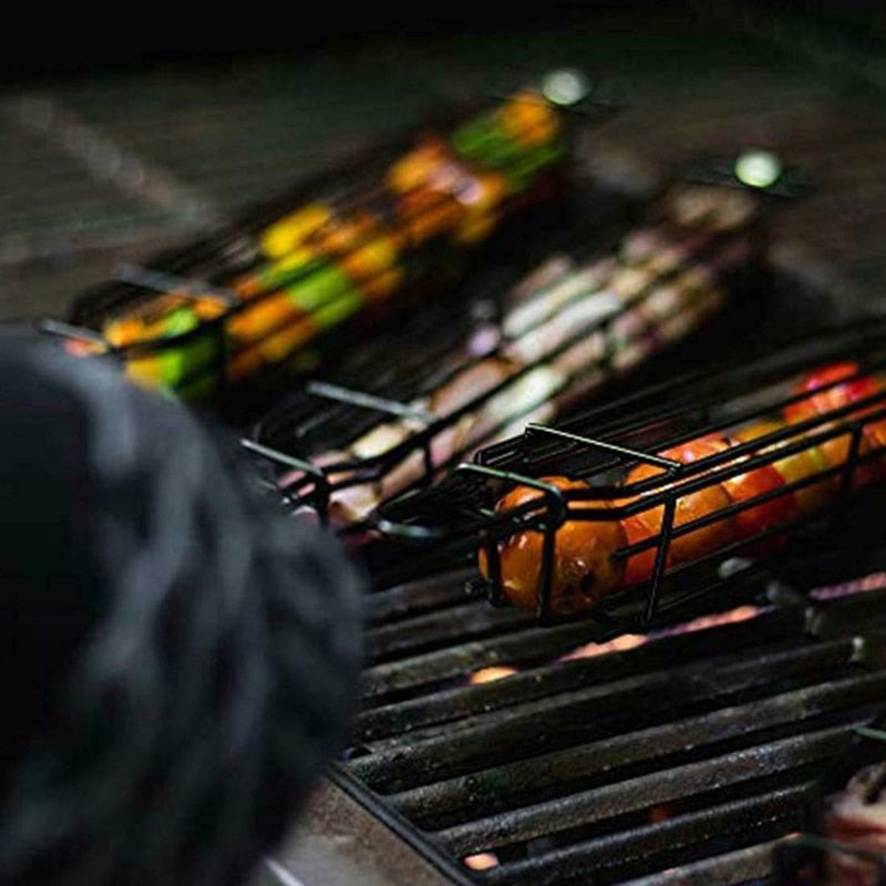GrillMester Ensemble de Panier de Grill Premium avec Poignées Résistantes à la Chaleur