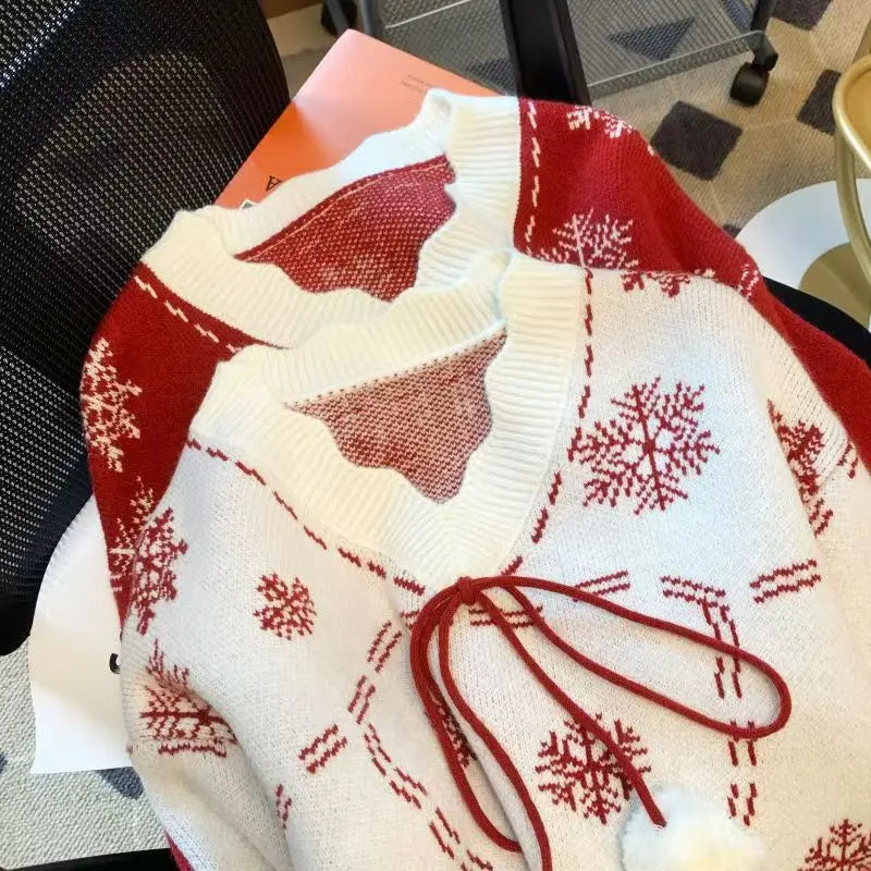 Jessica - Pull en Flocon de Neige de Noël