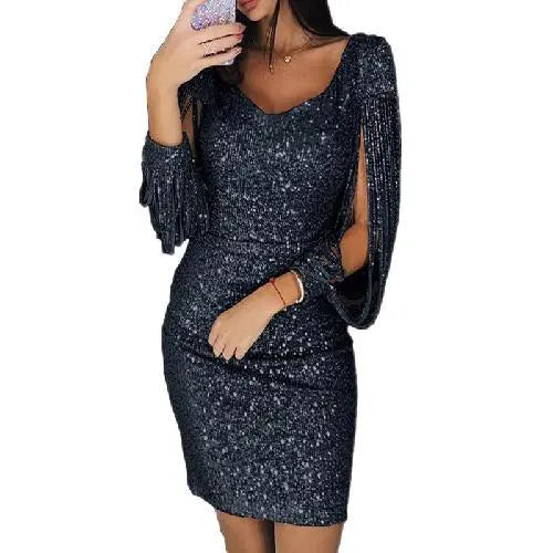 Robe à paillettes glamour sexy Farrah