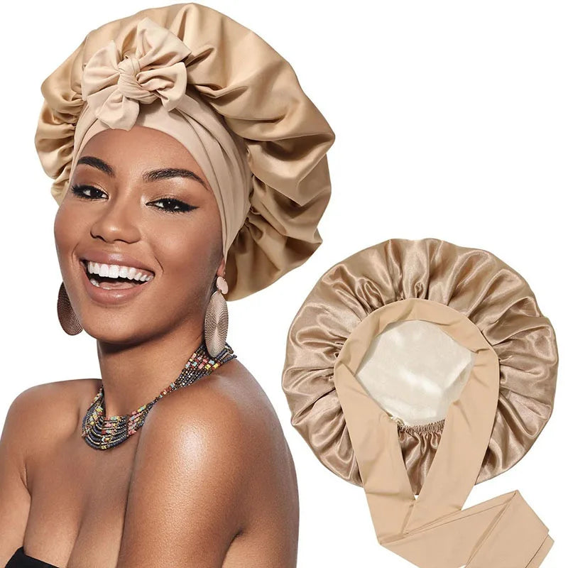 Jean - Luxueuse robe en satin pour protéger les cheveux et l'élégance