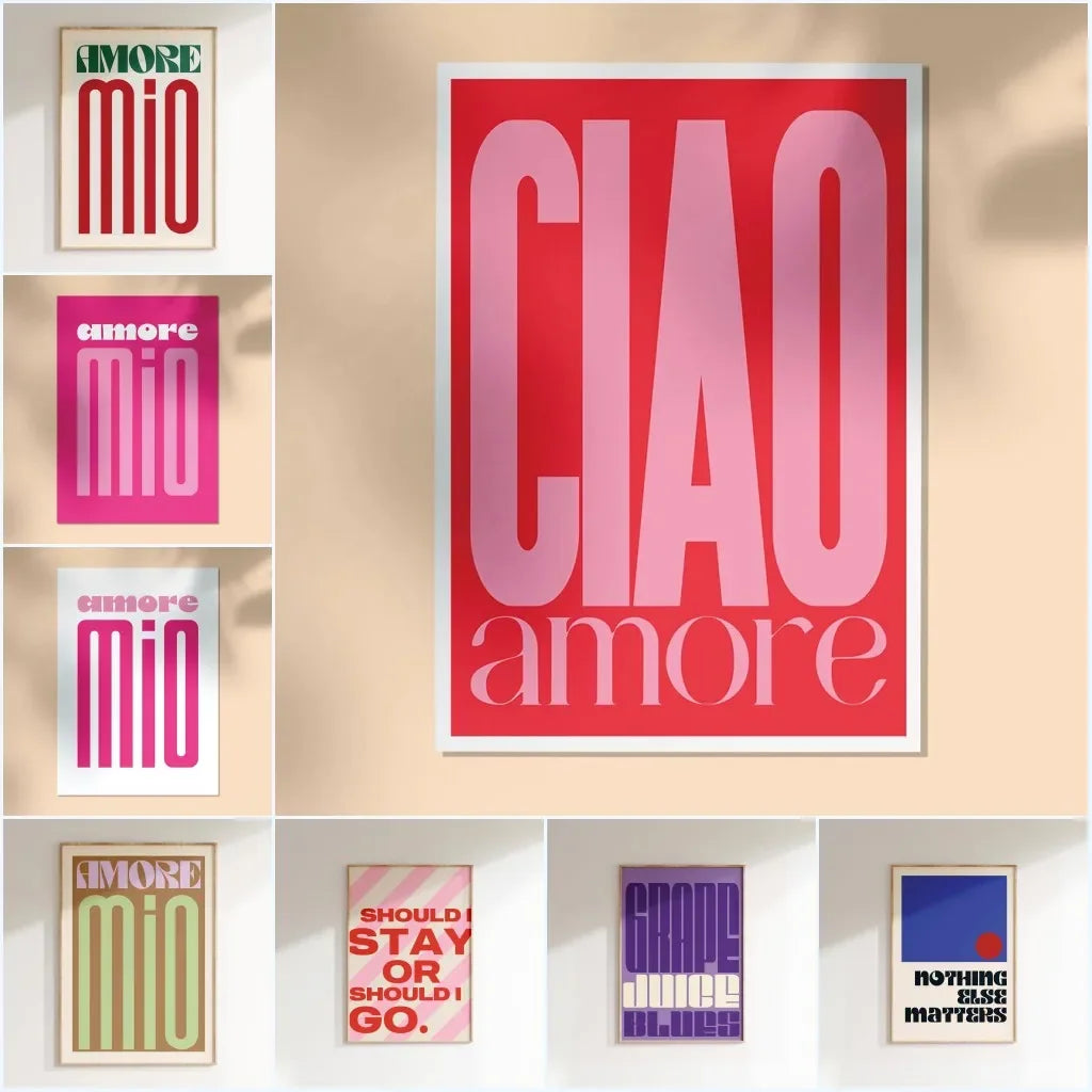 RetroPop - Affiches typographiques vibrantes