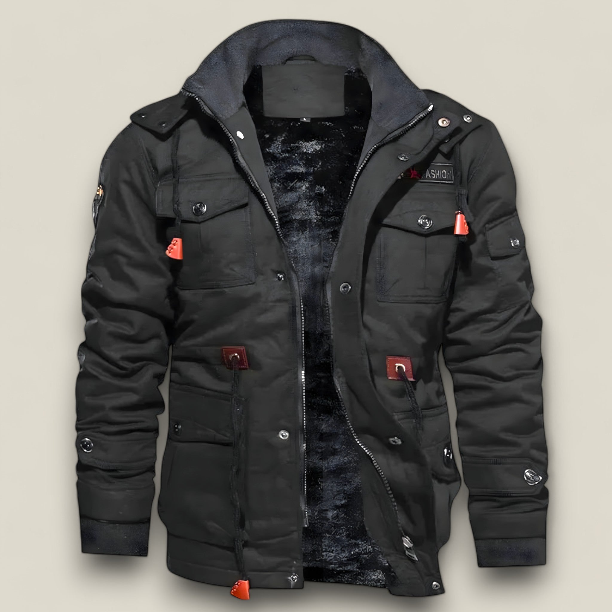 Stephen - Veste style parka tactique décontractée