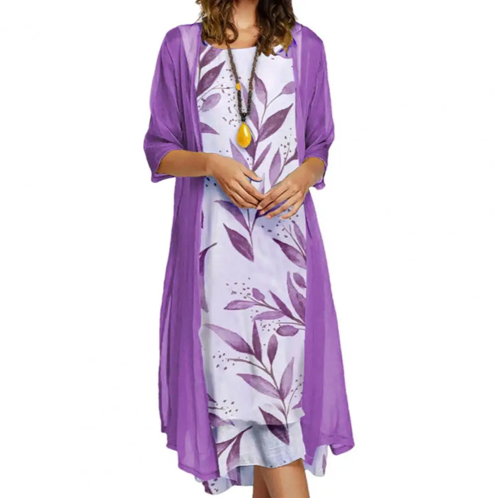 Robe à Col Ronde Liva pour Femmes au Design Léger et Élégant