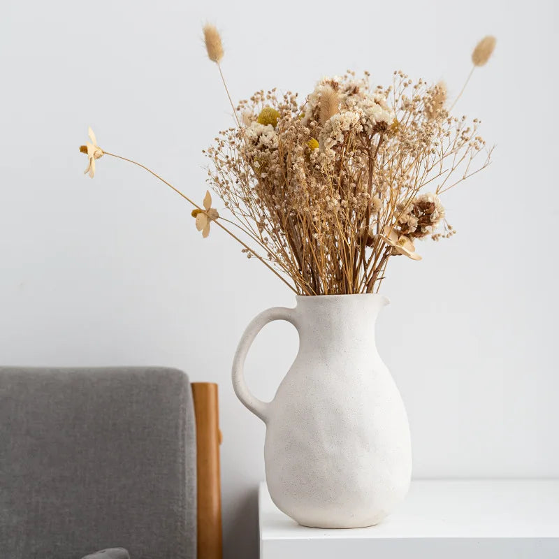 GlossyCharm - Vase en céramique texturée brillante