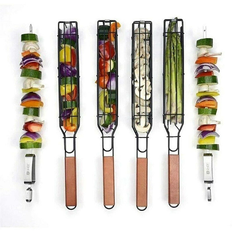 GrillMester Ensemble de Panier de Grill Premium avec Poignées Résistantes à la Chaleur