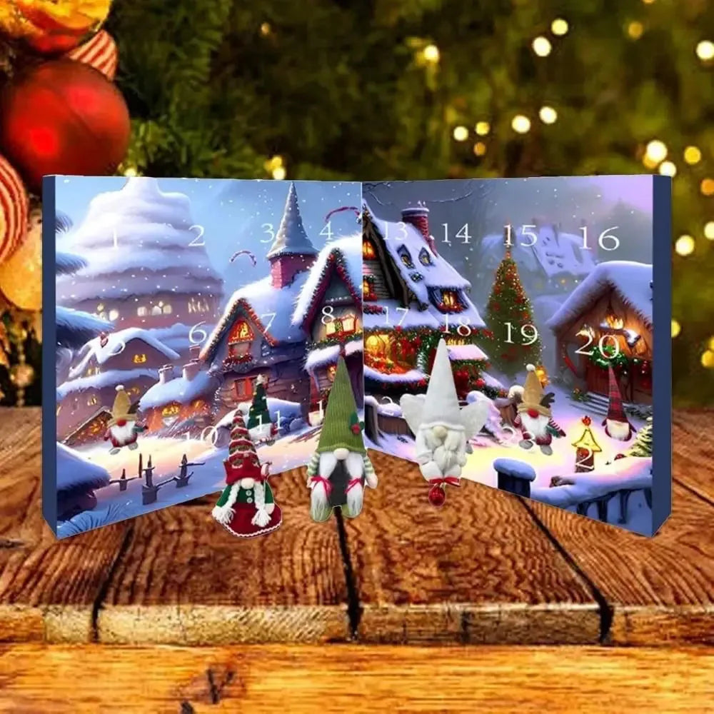 Calendrier de l'Avent Gnome de Noël Décoration