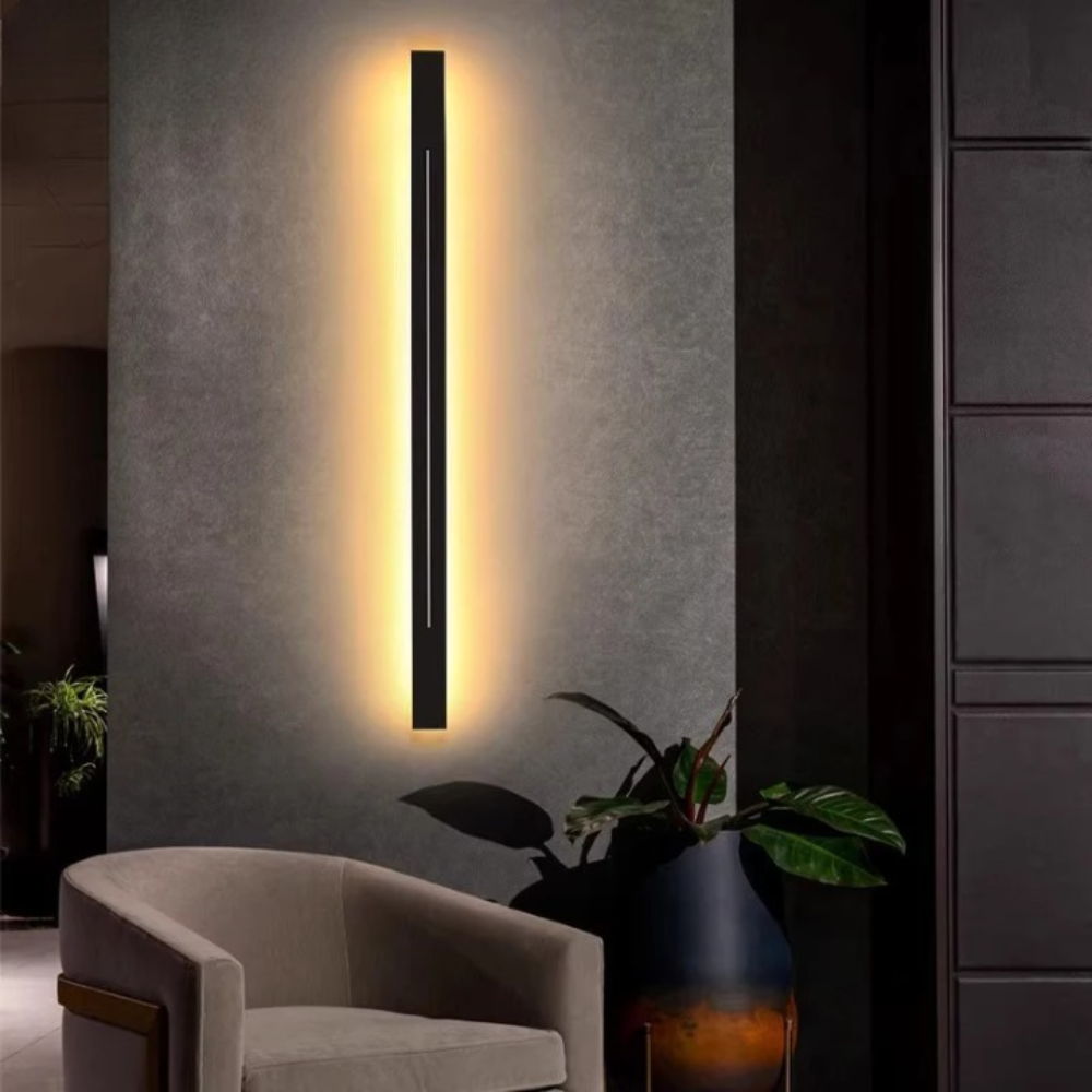 Ligne LED Strix - Applique murale intérieure en métal et acrylique pour salon et chambre