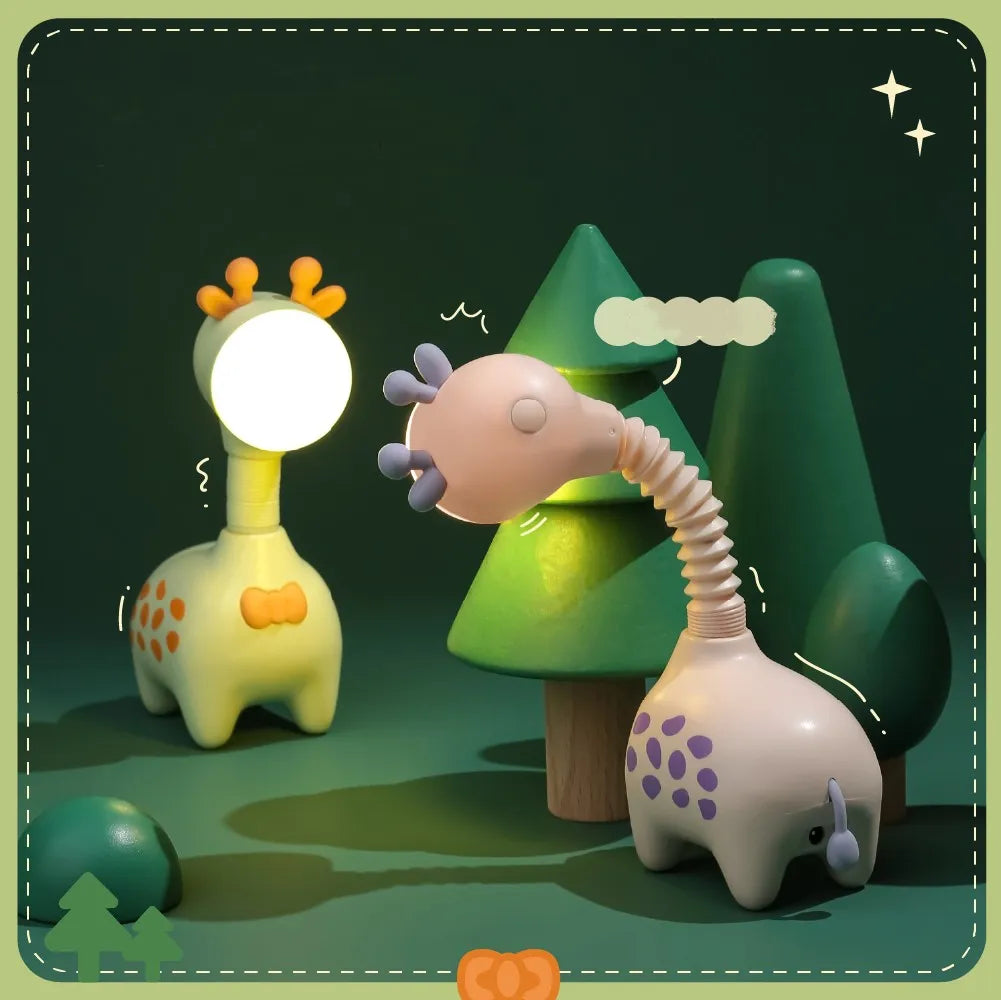 GiraLume - Lampe de table Girafformet avec un col flexible