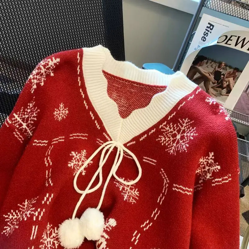 Jessica - Pull en Flocon de Neige de Noël
