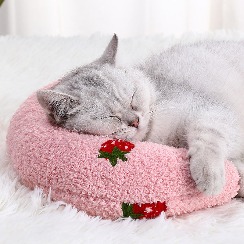 PetRest Coussin de confort en forme de U apaisant pour petits chiens et chats