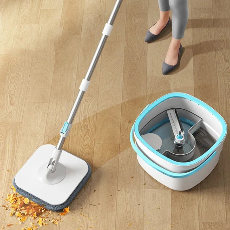 SpinMate - Système de seau et de moppe à rotation mains libres