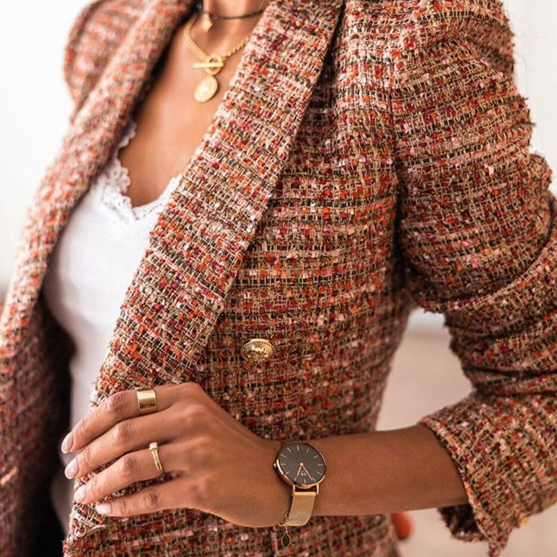 Elina - Veste croisée élégante avec col à revers