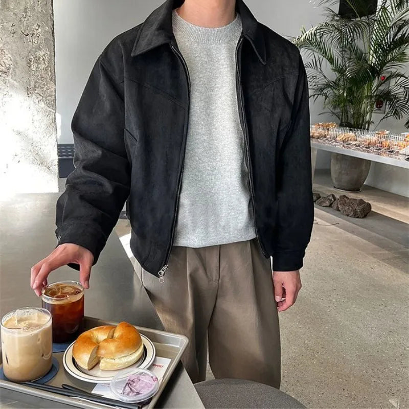 Marius - Veste avec col rabattu et fermeture éclair
