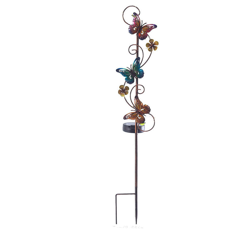 ArtGlow Lampe de jardin solaire – Design en métal artistique pour un éclairage d'extérieur atmosphérique