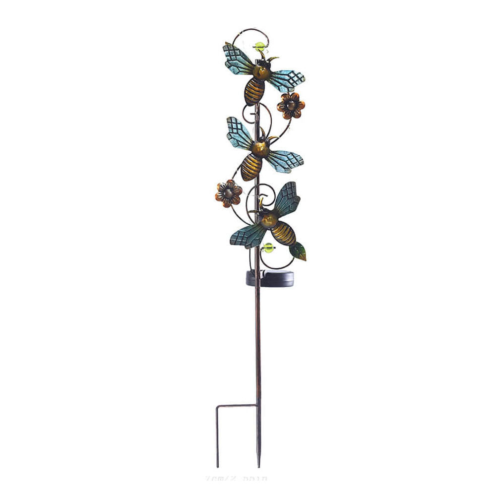 ArtGlow Lampe de jardin solaire – Design en métal artistique pour un éclairage d'extérieur atmosphérique