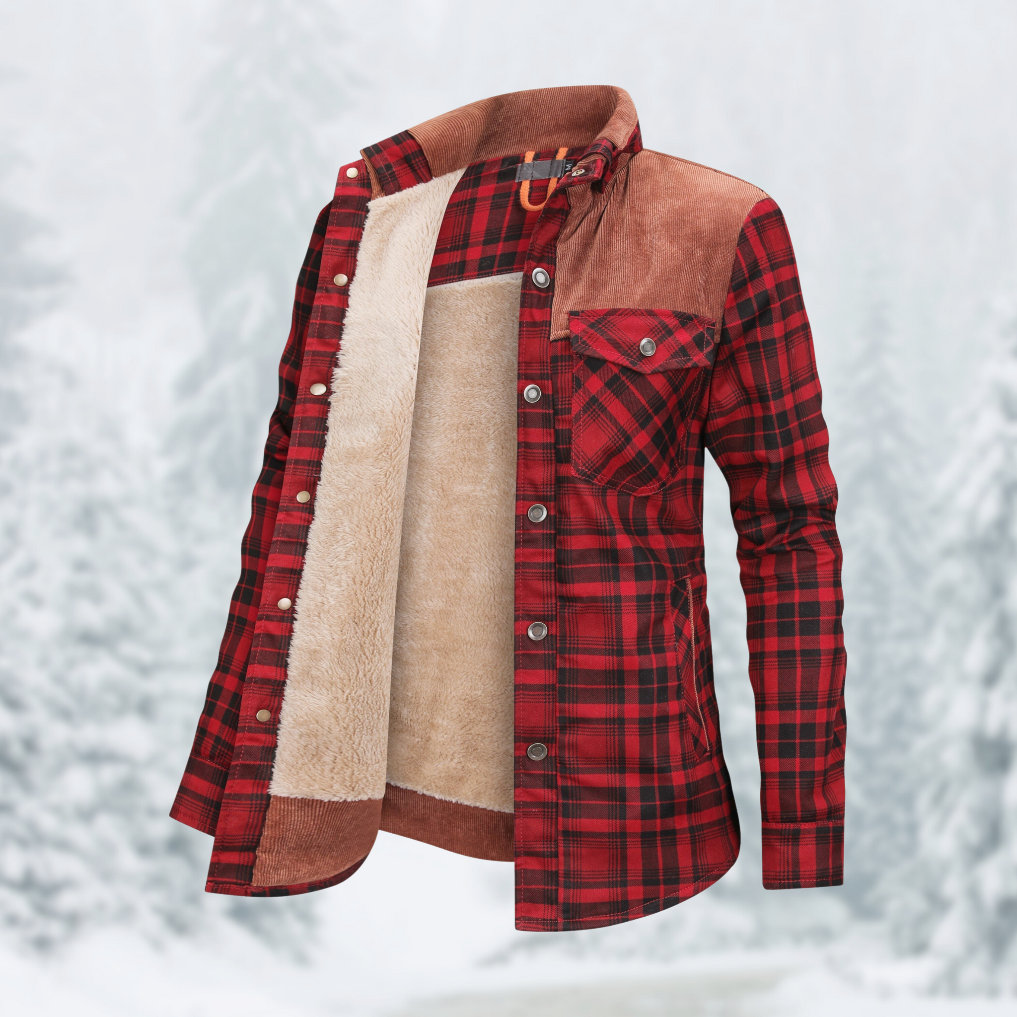 Veste en flanel tendance Marie pour l'extérieur