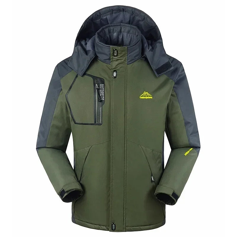 Veste de ski pour hommes avec capuche | Vêtements d'hiver
