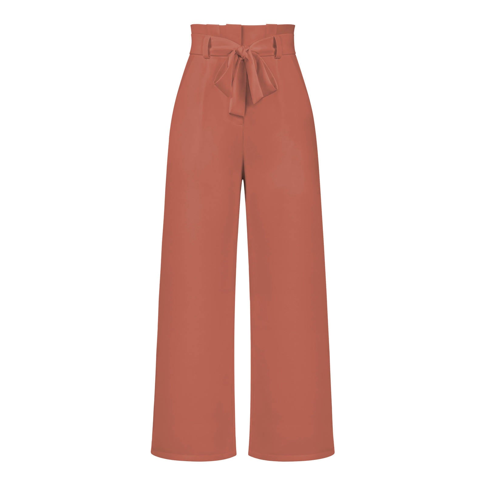 Sofie – Pantalon taille haute ajustable avec jambes larges