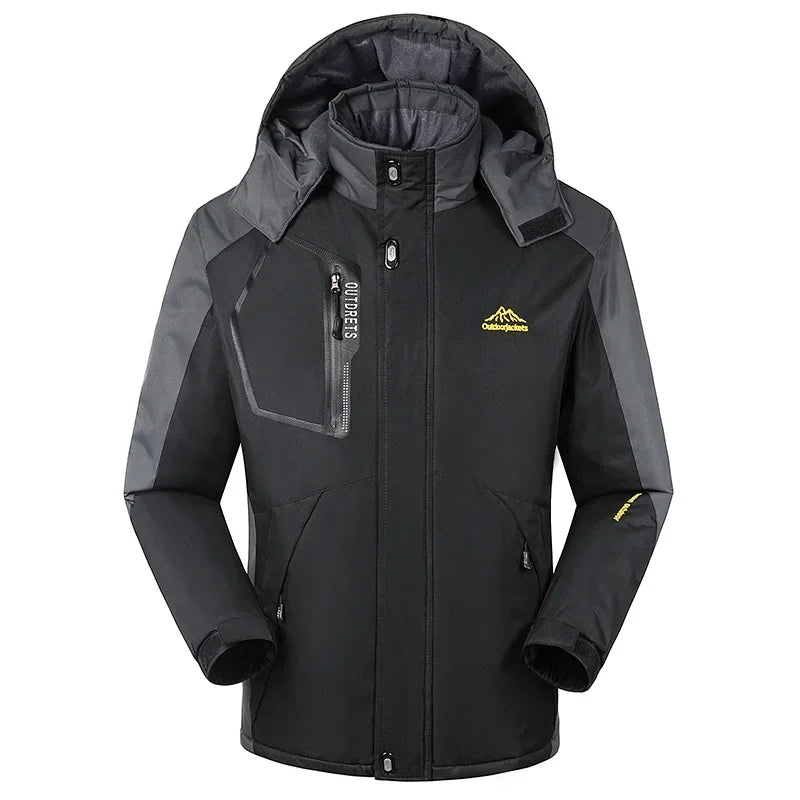 Veste de ski pour hommes avec capuche | Vêtements d'hiver