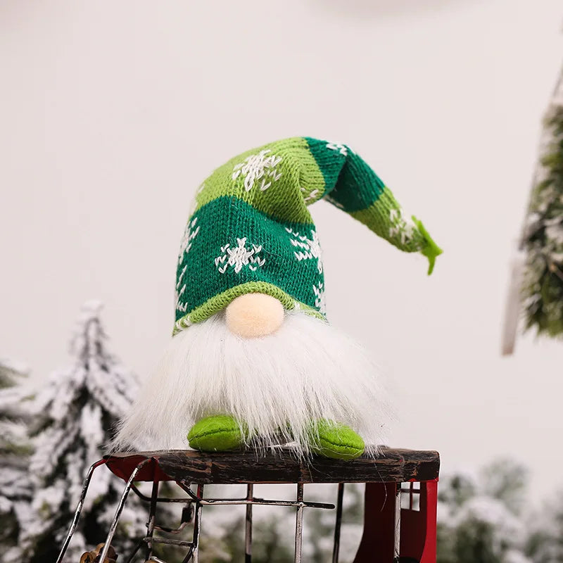 Poupée Gnome de Noël sans visage avec veilleuse
