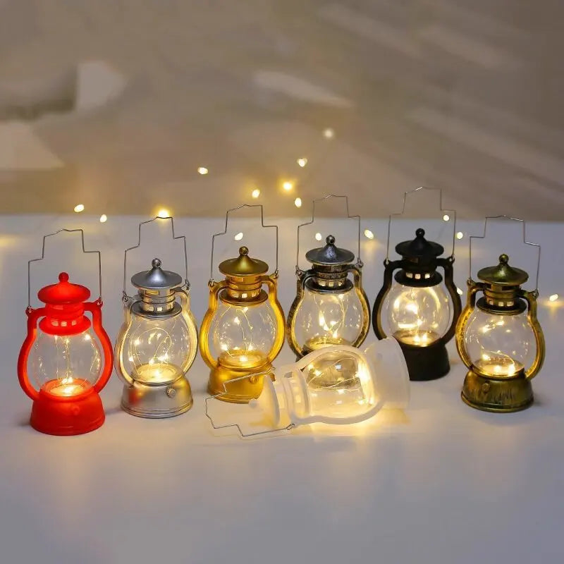 Lanterne RetroGlow Élégante – Éclairage Ambiant pour Intérieur et Extérieur