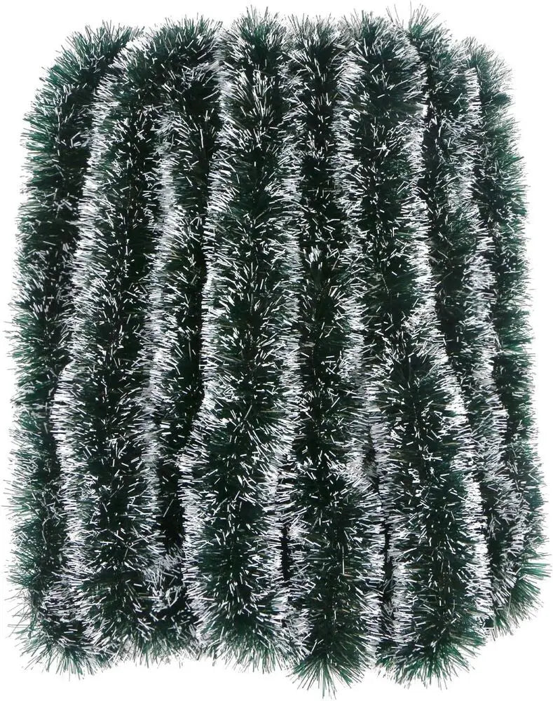 Guirlande en tinsel en chunky avec pointes de neige