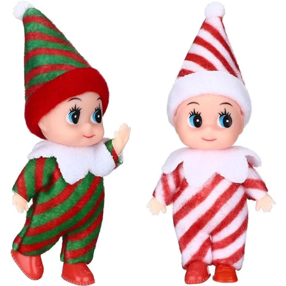 Poupées jumelles elfes miniatures
