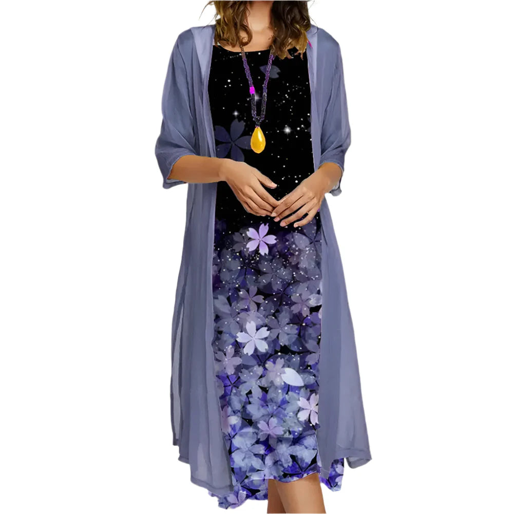 Robe à Col Ronde Liva pour Femmes au Design Léger et Élégant