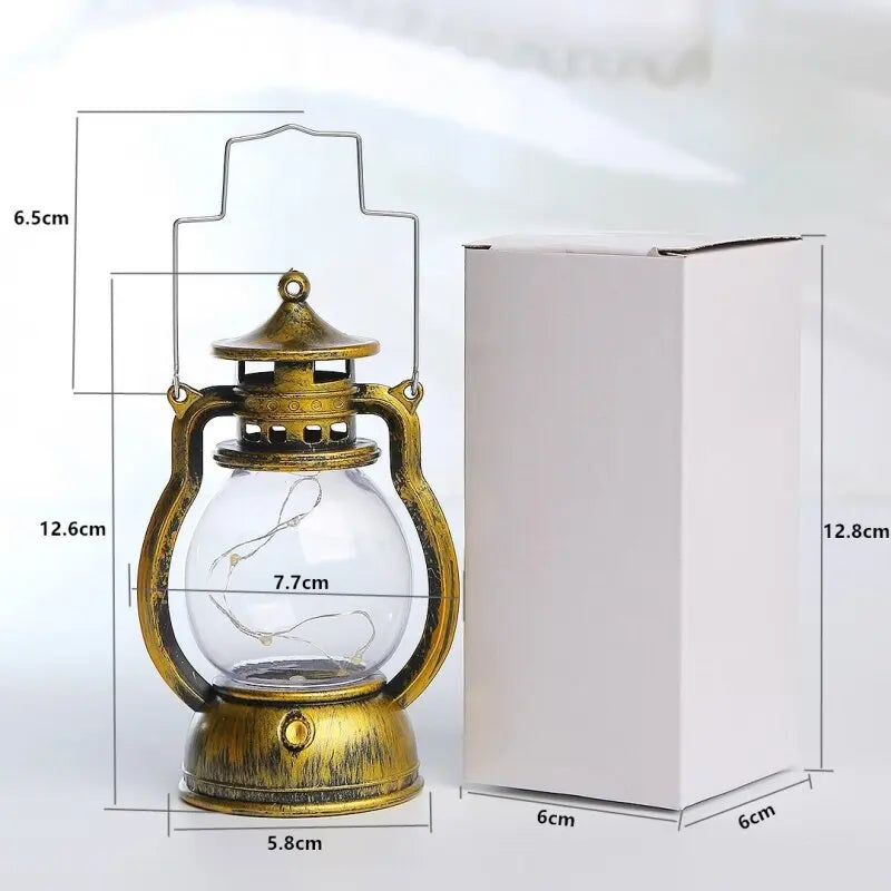 Lanterne RetroGlow Élégante – Éclairage Ambiant pour Intérieur et Extérieur