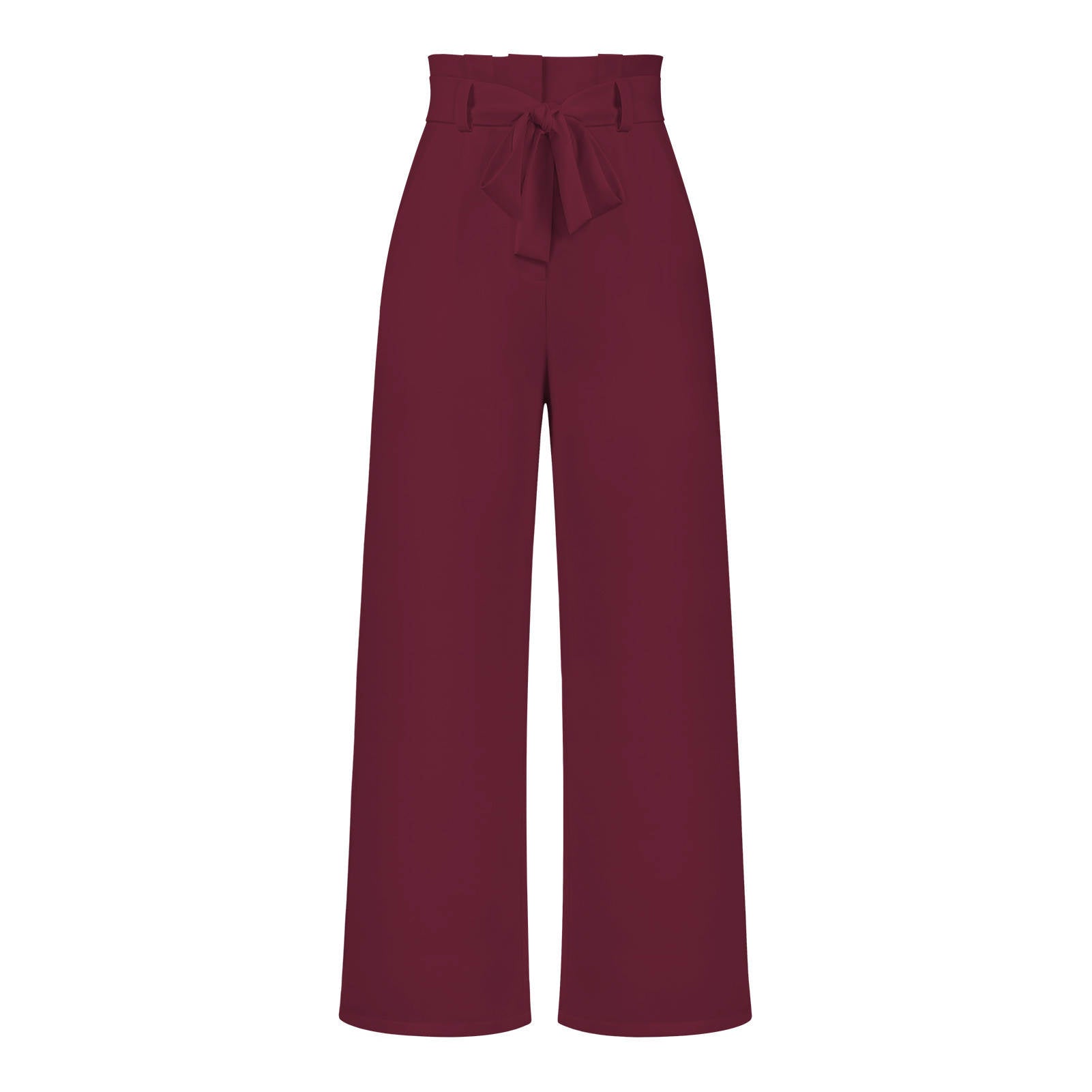 Sofie – Pantalon taille haute ajustable avec jambes larges