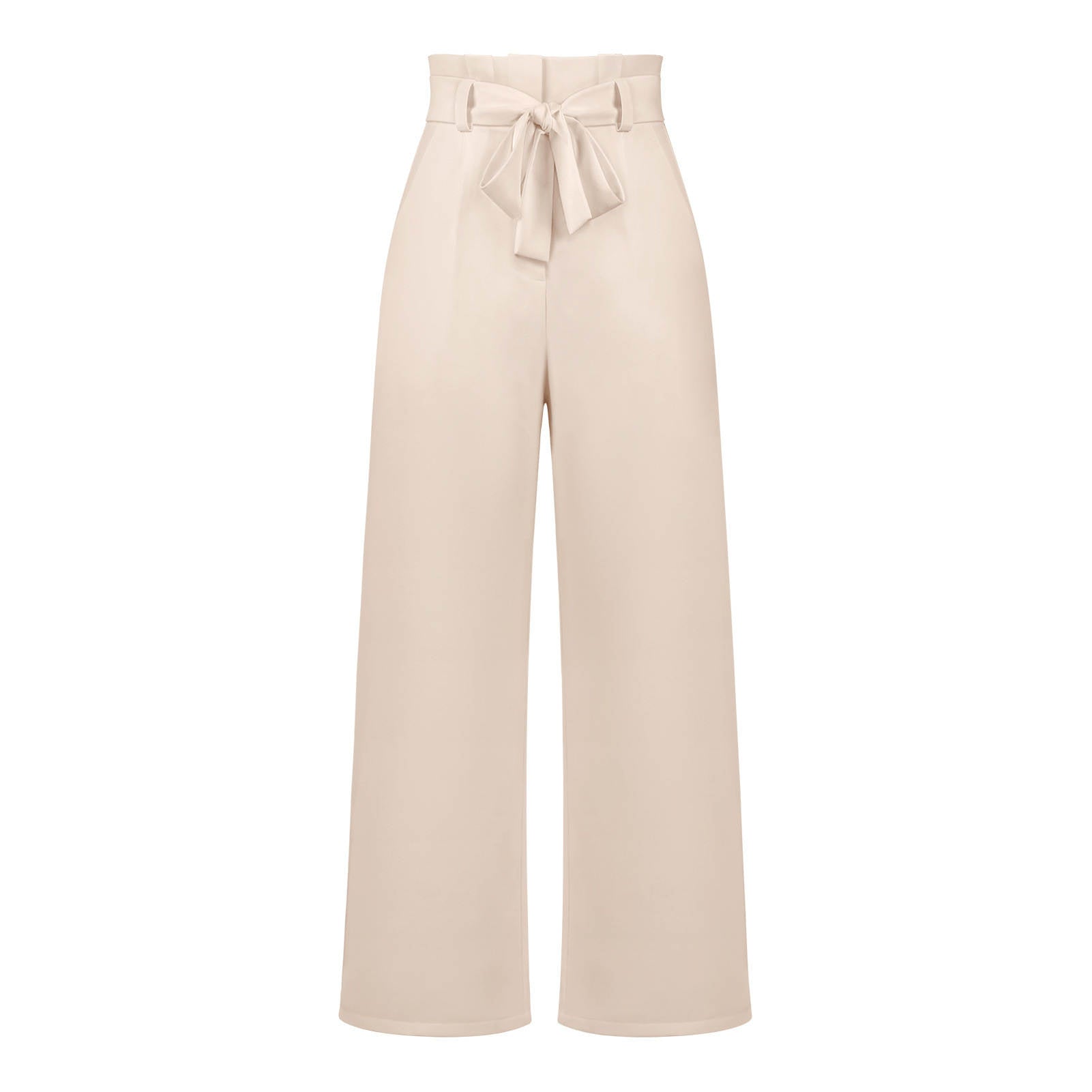 Sofie – Pantalon taille haute ajustable avec jambes larges