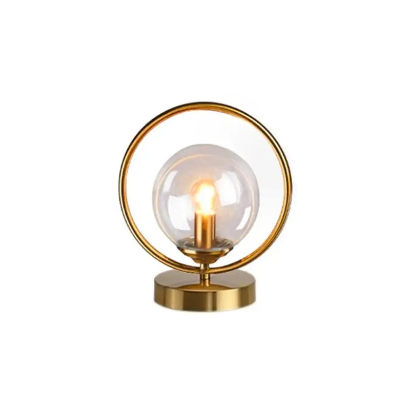ÉléganceGlow Lampe en Verre – Design Élégant avec Détails en Laiton