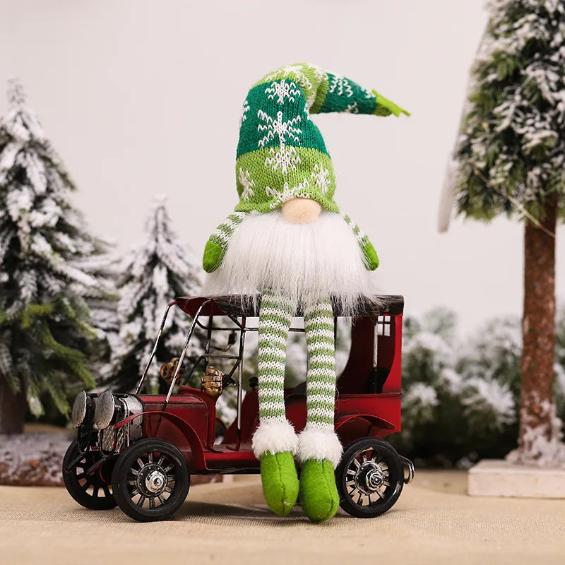 Poupée Gnome de Noël sans visage avec veilleuse