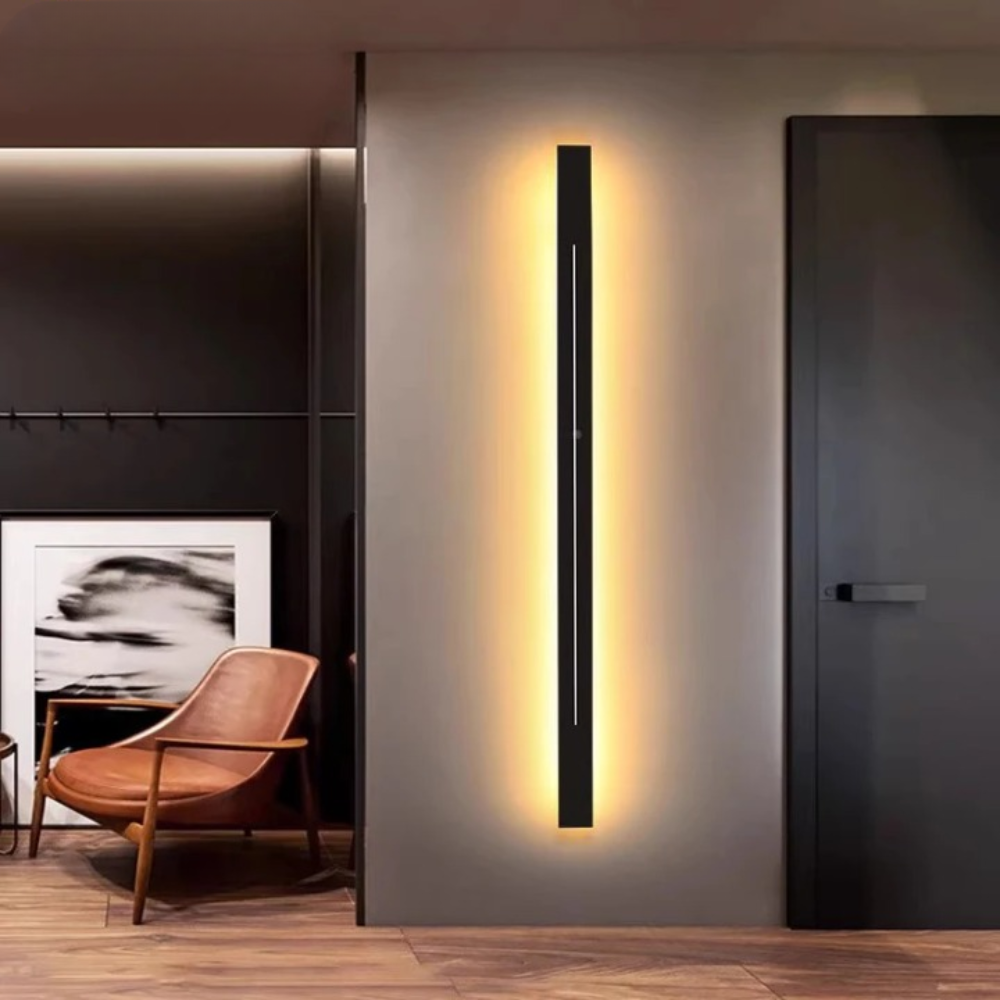 Ligne LED Strix - Applique murale intérieure en métal et acrylique pour salon et chambre