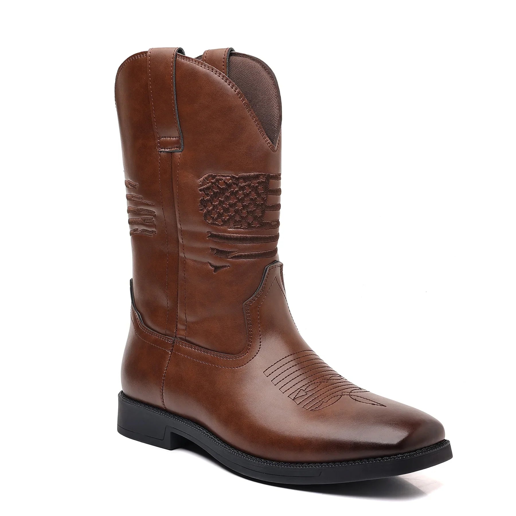 Theo - Bottes de cowboy rétro brodées pour hommes