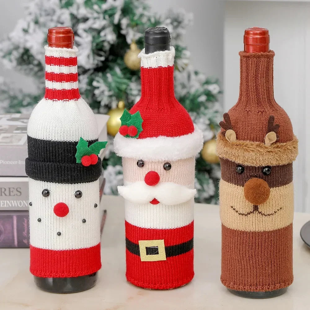 Couvre-bouteilles de vin festifs