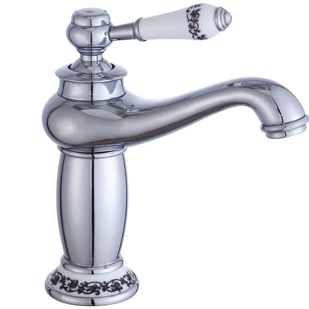 RetroGlans - Robinet de salle de bain au design vintage avec installation facile