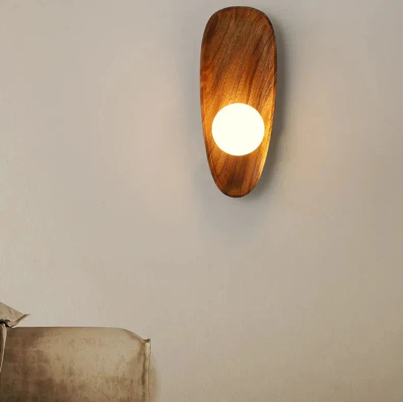 LumiWood Applique Murale en Bois Moderne - Élégance Naturelle et Atmosphère Chaleureuse
