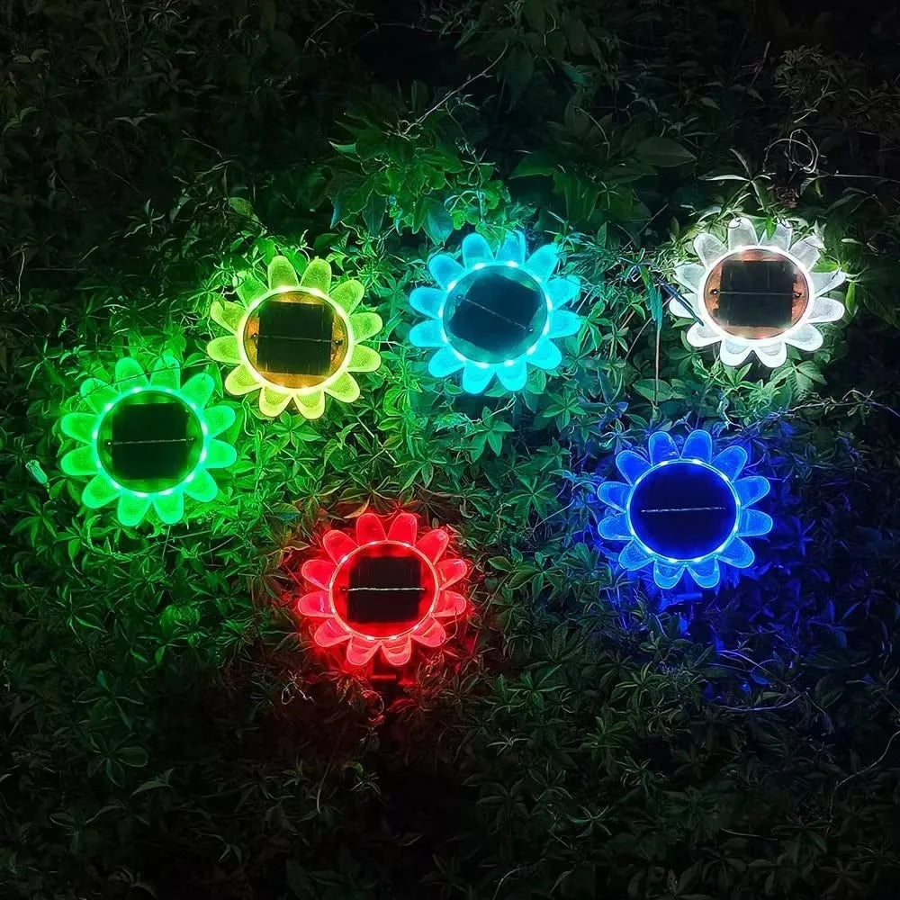 GlowBloom - lumière de fleur solaire colorée