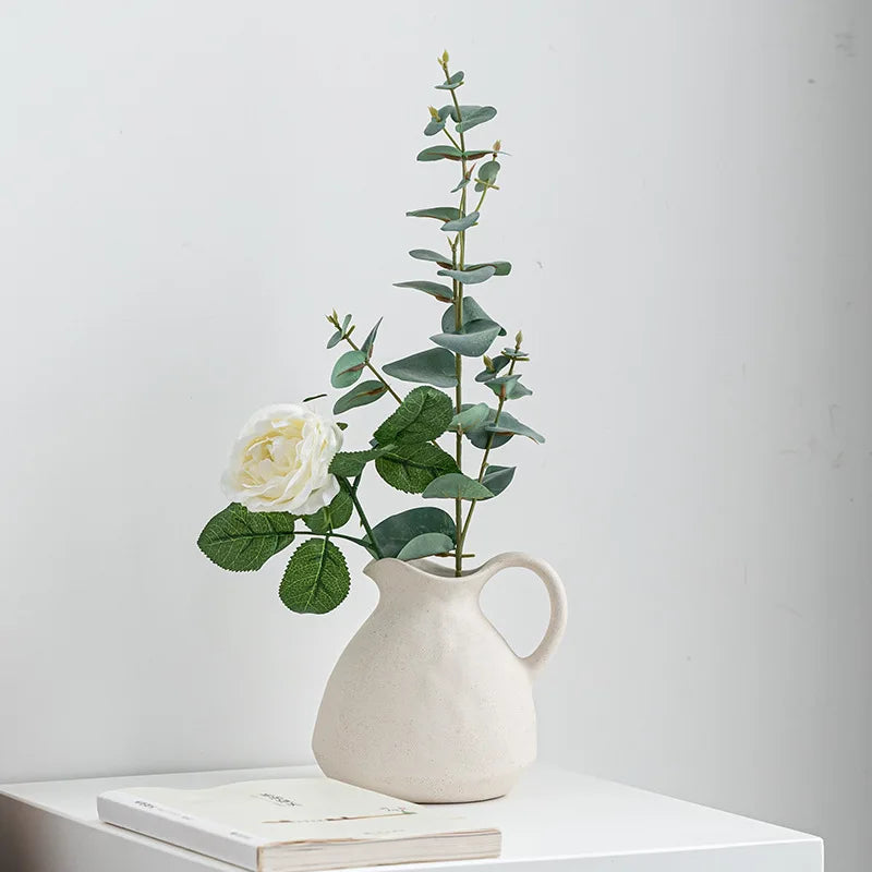 GlossyCharm - Vase en céramique texturée brillante