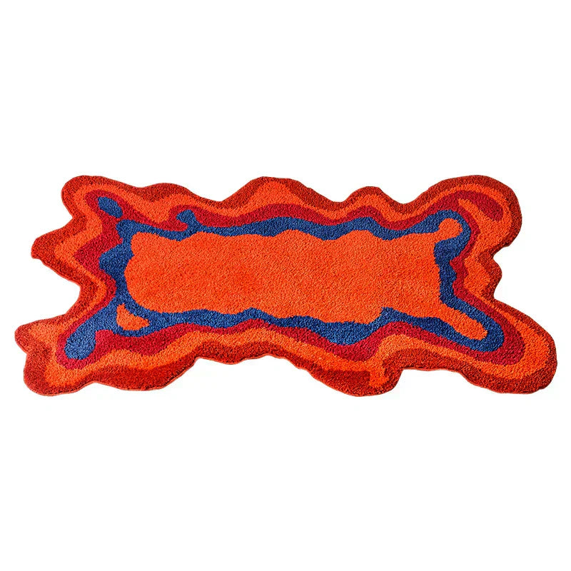 GrooveNest - Tapis Rétro Bouclé