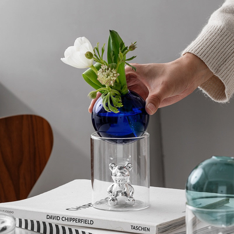 SphereGlow - Vase en verre minimaliste unique