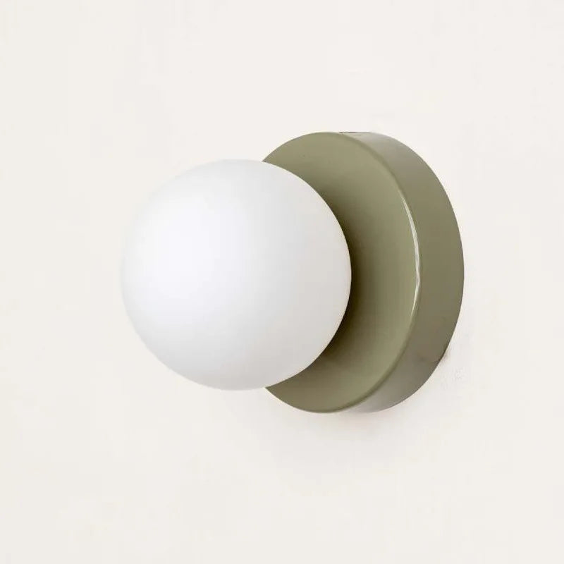 LumiGlobe - Lampe murale moderne avec bloc de verre du milieu du siècle