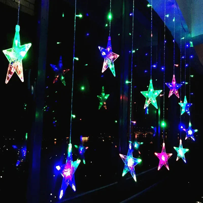 Chaînes de Lumière Éblouissantes en Étoiles