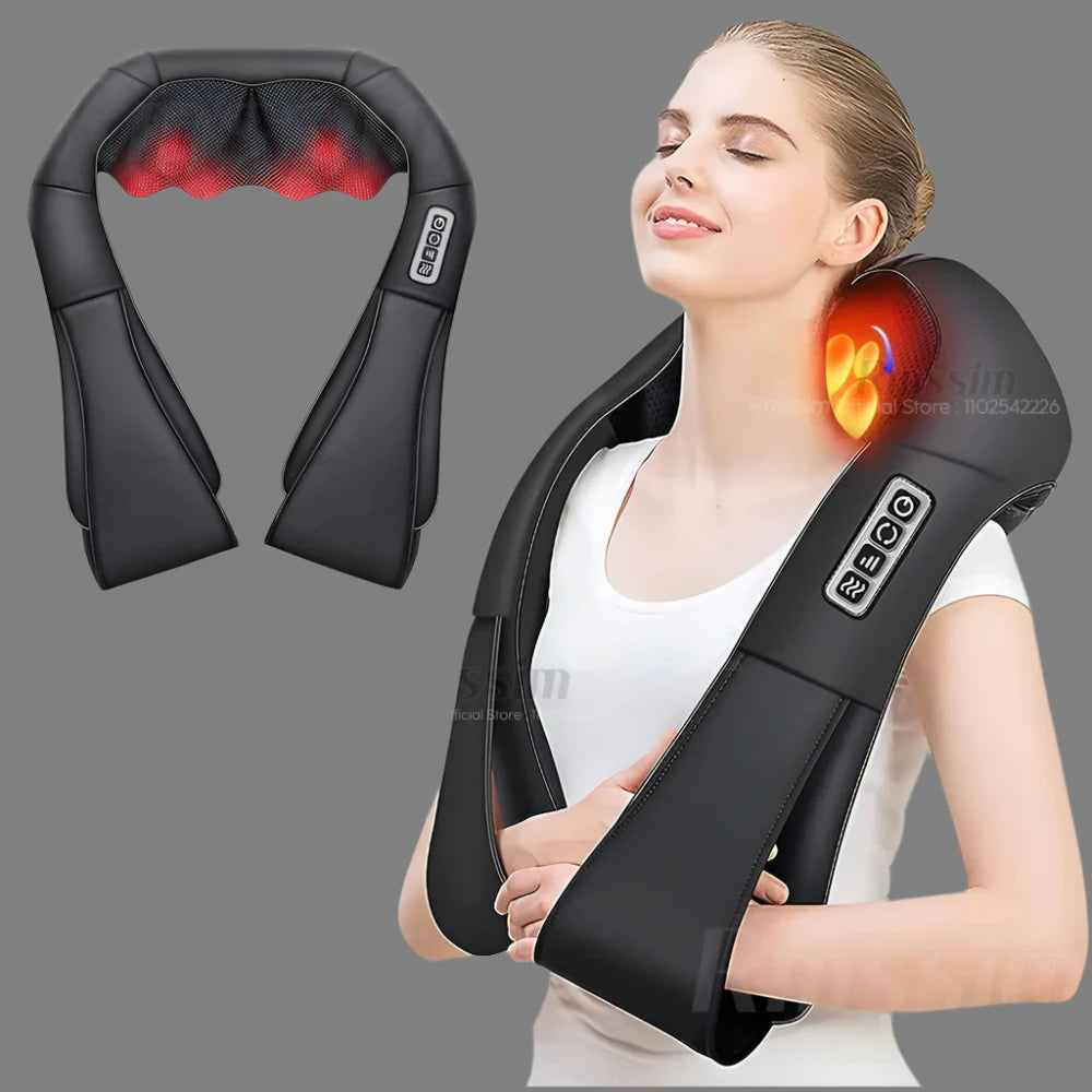 RelaxPro - Appareil de massage chauffant multifonctionnel pour le cou, le dos, les épaules et les jambes