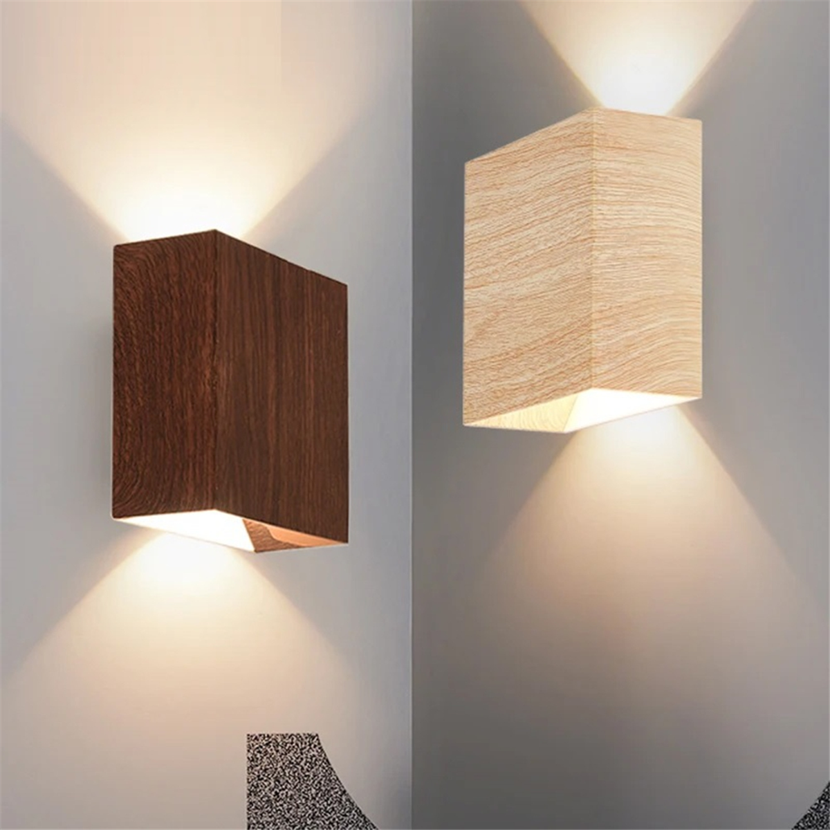 Lampe murale en bois NordLys – Lampe murale minimaliste