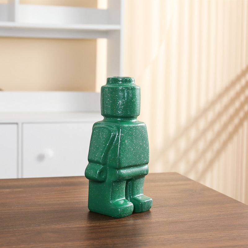 RoboBloom Pots de Fleurs Robot Modernes – Décoration Unique pour Votre Maison