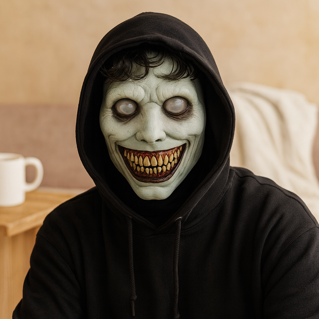 Masque de démon effrayant – Accessoire de cosplay d'Halloween