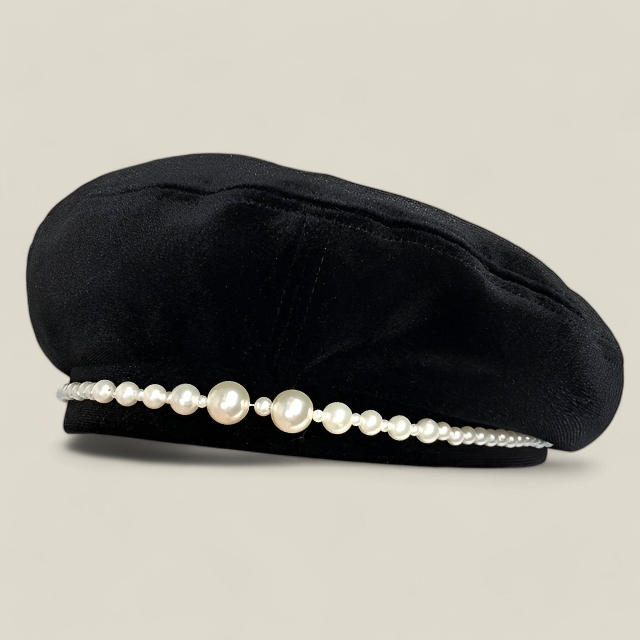 Layla - Velours luxueux avec fausses perles