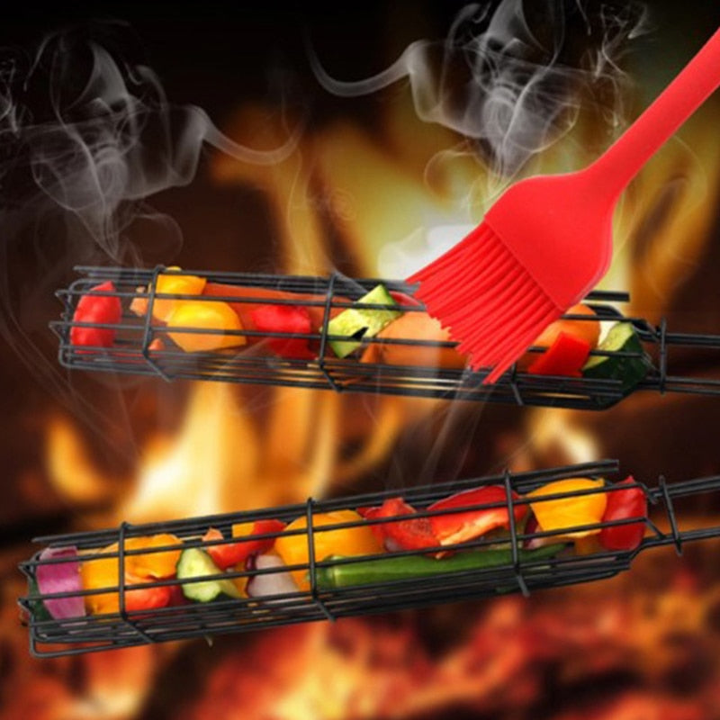 GrillMester Ensemble de Panier de Grill Premium avec Poignées Résistantes à la Chaleur
